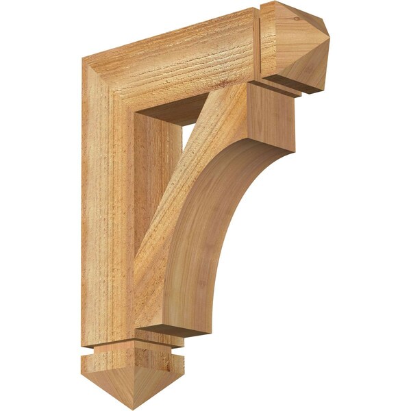 Ekena Millwork Westlake Arts & Crafts Rough Sawn Bracket, Western Red Cedar, 4"W x 16"D x 20"H BKT04X16X20WTL03RWR - main